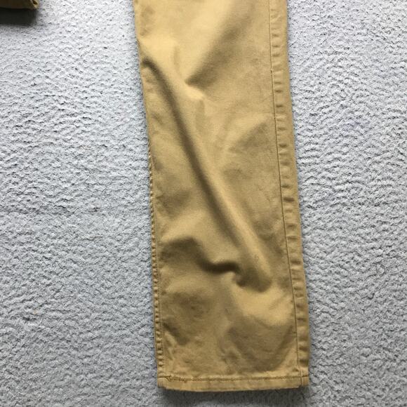 Levis Strauss Khaki Pants Mens 32x34 Straight Fit Stretch Beige Casual Twill - Picture 9 of 13